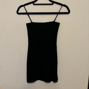 Black mini dress